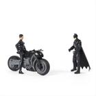 Boneco Batman Mulher Gato e Moto - The Batman o Filme DC