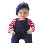 Boneco bebe realista menino loiro gemeo loui - bambola