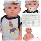 Boneco Bebe Reborn 48cm Lindo Com Chupeta Pode Dar Banho - Cegonha Reborn Dolls