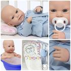 Boneco Bebe Reborn Realista Menino Careca Com Kit 10 Itens - Cegonha Reborn Dolls