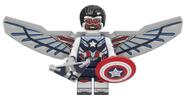 Boneco Bloco De Montar Captain America Falcon/Sam Wilson - Mega Block Toys