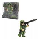 Boneco Bloco De Montar Militar Block Heroes Missão Combate - Polibrinq