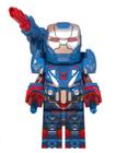 Boneco Bloco De Montar Vingadores War Machine Blue Iron Man