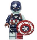 Boneco Bloco De Montar Zombie Captain America Marvel Heróis