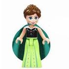 Boneco Blocos De Montar Coleção Princesas - Anna Com Capa - Mega Block Toys