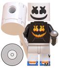 Boneco Blocos De Montar Dj Marshmello Black Jacket