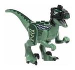 Boneco Blocos De Montar Jurássico Velociraptor Dinossauro - Mega Block Toys