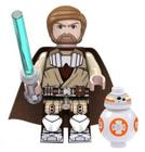 Boneco Blocos De Montar Obi Wan Kenobi Bb8 Star Wars - Mega Block Toys