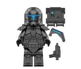 Boneco Blocos De Montar Star Wars Clone Commando 2 Black