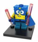 Boneco Blocos De Montar Super Bob Esponja - Mega Block Toys