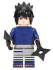 Boneco Blocos De Montar Uchiha Sasuki Naruto Ninja - Mega Block Toys