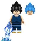 Boneco Blocos De Montar Vegeta Dragon Ball Z Super - Mega Block Toys