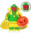 Boneco Blocos De Montar Visão Halloween Wandavision - Mega Block Toys