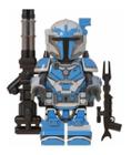 Boneco Blue Mandalorian Infantry Blocos De Montar Star Wars - Mega Block Toys