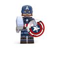 Boneco Capitão América com Escudo Quebrado Avengers Bloco