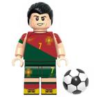 Boneco cristiano ronaldo cr7 jogador futebol seleção portugal bloco de montar