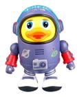 Boneco Dançarino Musical Pato Robô Astronauta Duck