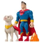 Boneco DC Superpets Superman e Krypto HGL02