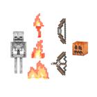 Boneco de ação Mattel Minecraft Diamond Level Skeleton 5,5 polegadas