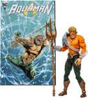 Boneco de ação McFarlane Toys DC Direct Aquaman 18 cm com quadrinhos