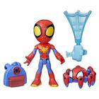 Boneco de Ação Spidey Web Spinner - 10cm com Acessórios