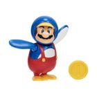 Boneco de ação Super Mario Penguin Mario com Coin Wave 26