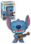 Boneco de brinquedo Funko Pop! Disney Lilo e Stitch Stitch com ukelele