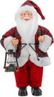 Boneco de Natal Papai Noel Tecido Lampião 30cm