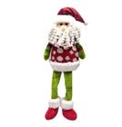 Boneco de Neve Papai Noel Pernas Mole Enfeite Natal 40cm