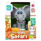 Boneco de Vinil Baby Safari Elefante - Cometa - Brinquedos Cometa