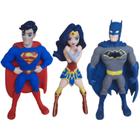 Boneco de vinil liga da justiça super heróis dc comics 25cm