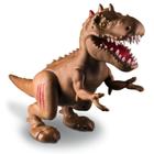 Boneco Dinossauro Gigantossauro Rex Marrom 35cm Articulado 900 - Brinquemix