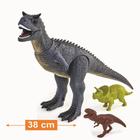 Boneco dinossauro rex carnotauro brinquedo menino adijomar criança pequena