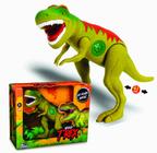 Boneco Dinossauro Tirano Rex World Grande Brinquedo com Som Menino Criança Pequena - Adijomar