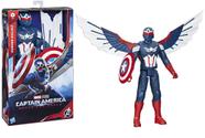 Boneco do Capitão América Sam Wilson 30 Cm Com Asas e Escudo F9301 Hasbro