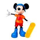 Boneco do Mickey com Falas e Português com Skate 24cm Elka