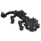 Boneco Dragão Fogo Articulado 24 Cm Impressão 3D Grafite