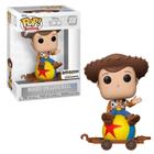 Boneco Funko Pop Disney 100Th Woody On Luxo Ball