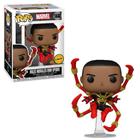 Boneco Funko Pop! Marvel HQ - Miles Homem-Aranha de Ferro Chase