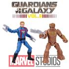 Boneco Groot e Star Lord Guardiões Da Galáxia Figura Groot e Peter Quill 10cm Hasbro