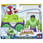 Boneco Hulk e Caminhão Esmagador Spidey, Verde - 5010993933457