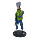 Boneco Kakashi do Naruto em Resina Escultura Pintado à Mão 17,5 cm