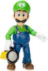 Boneco Luigi - The Super Mario Bros. Filme - 12cm com Lanterna