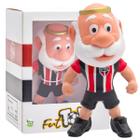 Boneco Mascote Camisa Listrada De Futebol Oficial do São Paulo SP FC Fut Toy Articulado Coleção Versão Licenciado