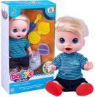 Boneco Menino Babys Collection Come e Faz Caquinha Supertoys - Super Toys