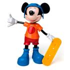 Boneco mickey mouse radical musical com skate - disney