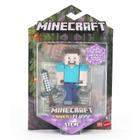 Minecraft - Steve com lobo bege e acessórios - 3dPrinted - Boneco Minecraft  - Magazine Luiza