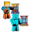 Boneco Minecraft Kit Youtubers Lopers E Problems 25cm 2un