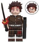 Boneco Minifigura Demon Slayer Tanjiro Kamado - kopf