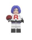 Boneco Minifigura Pokemon James Eq. Rocket - kopf